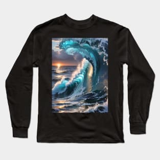 Best Vintage Surfing Waves Long Sleeve T-Shirt